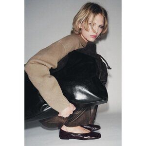 ZARA LIMITED EDITION LEATHER BALLET FLATS